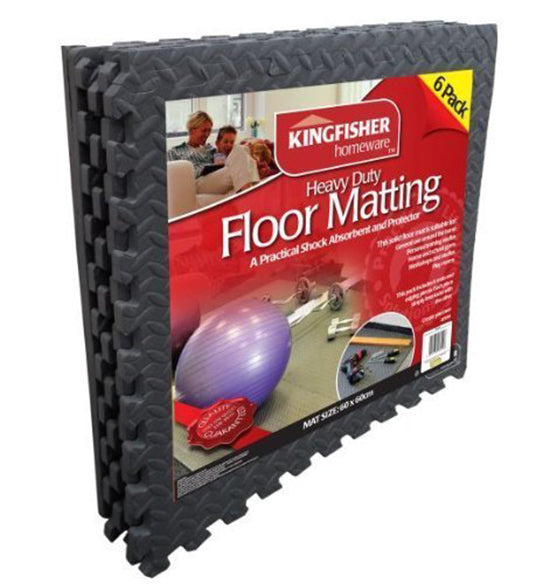 6x Heavy duty EVA Foam Grey Floor Mats Tiles Safety Flooring Gym Garage KidsPlay 6x Heavy duty EVA Foam Grey Floor Mats Tiles Safety Flooring Gym Garage KidsPlay